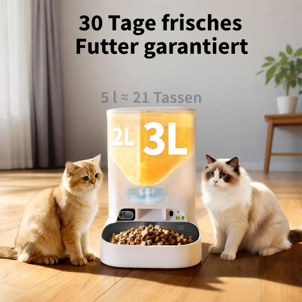 PETKIT YUMSHARE Dual-Hopper 2 Smart Pet Feeder with Camera