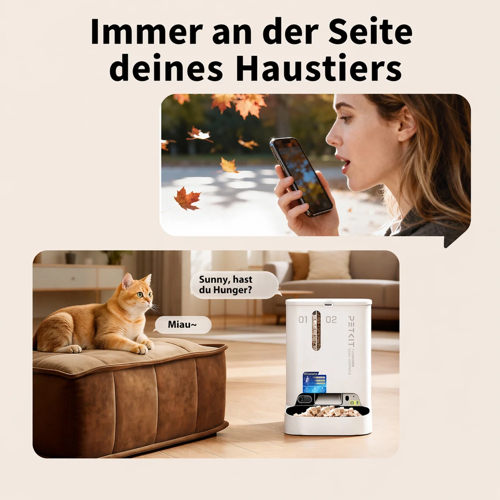 PETKIT YUMSHARE Dual-Hopper 2 Smart Pet Feeder with Camera