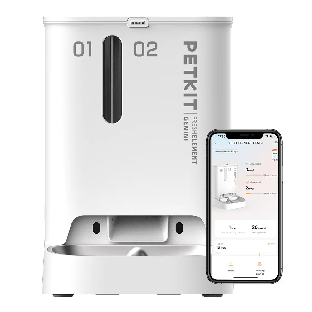 PETKIT FRESH ELEMENT GEMINI Smart Futterautomat für Haustiere