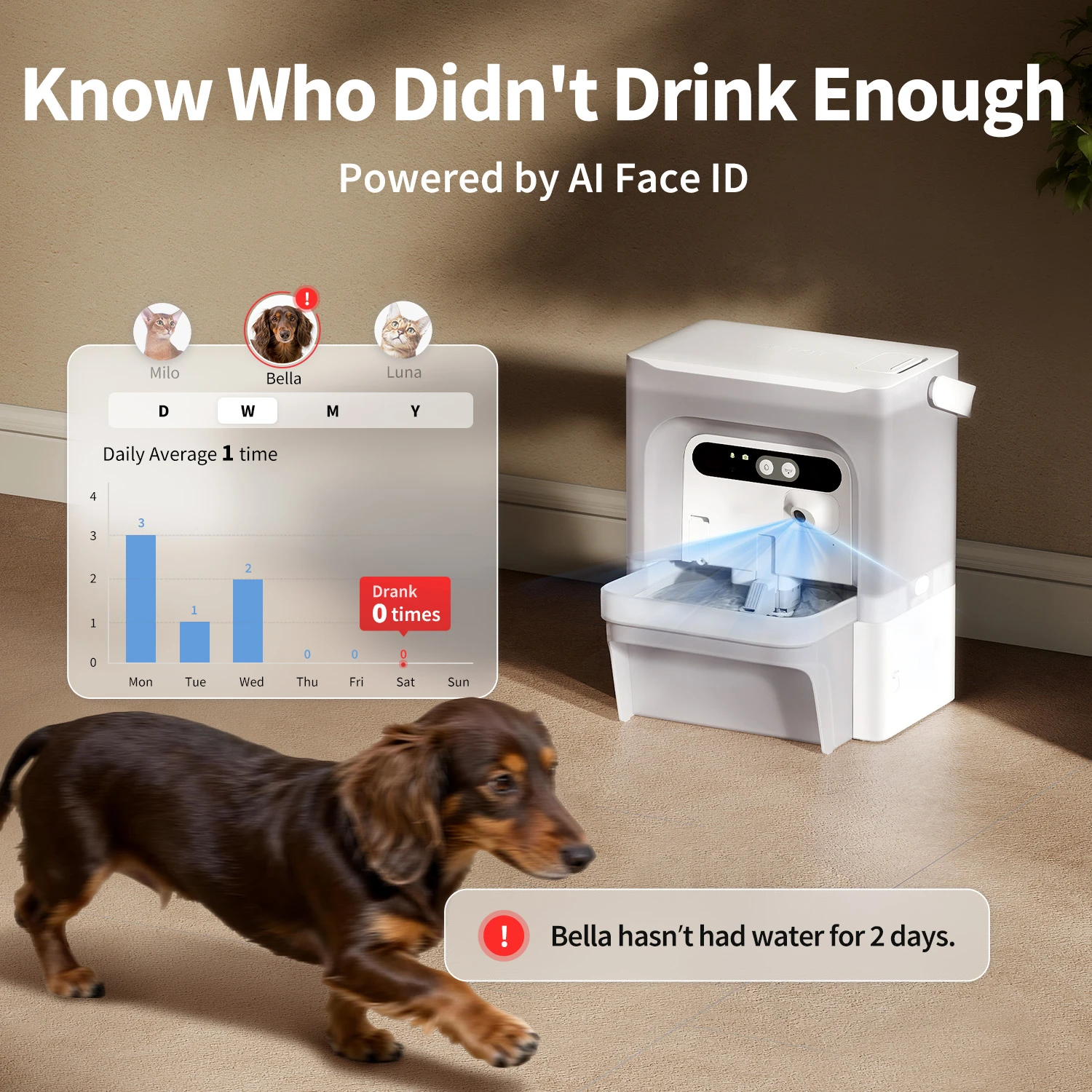 PETKIT EVERSWEET ULTRA Pet Water Fountain with AI Camera