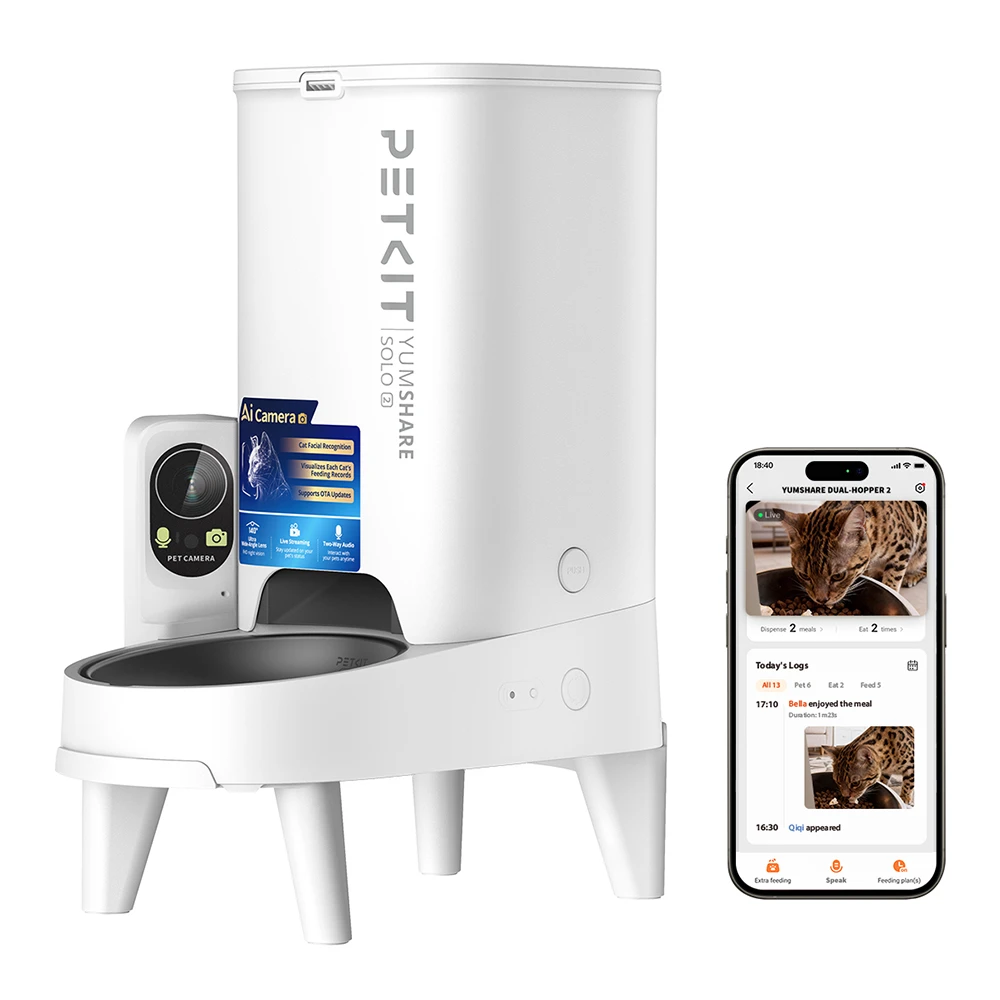 PETKIT YUMSHARE SOLO 2 Smart Pet Feeder with Camera