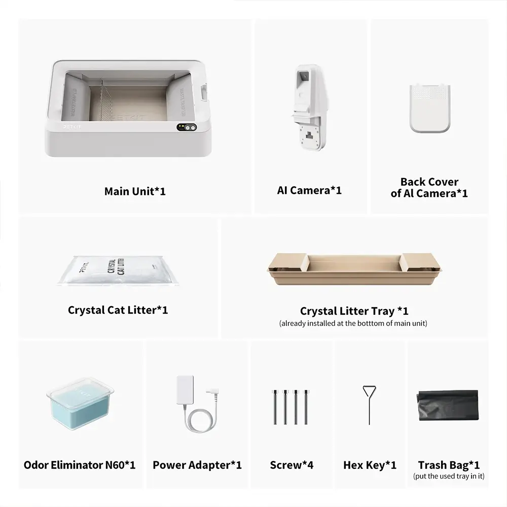 PETKIT PUROBOT CRYSTAL DUO Selbstreinigende Katzentoilette