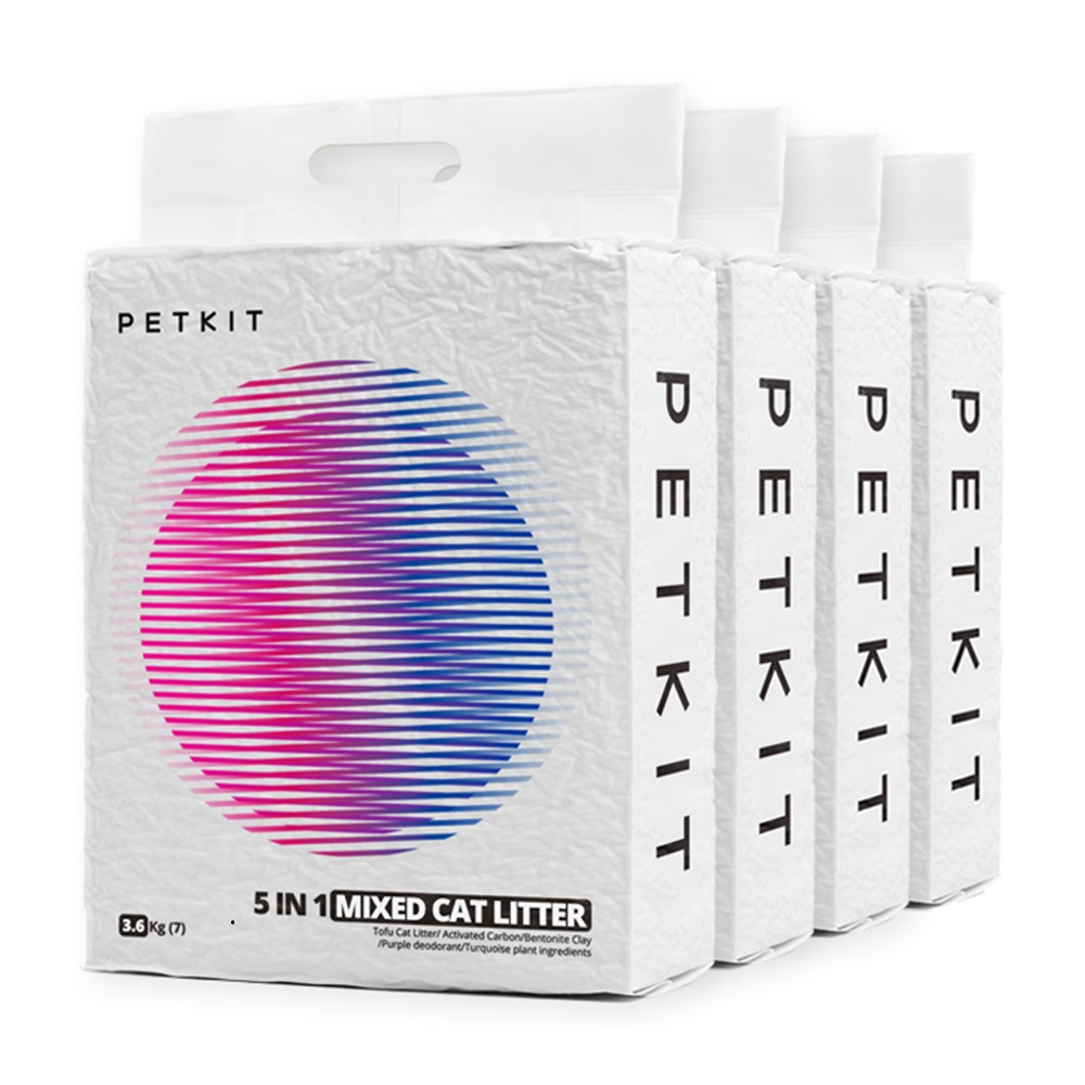 PETKIT 5-in-1 gemischtes Katzenstreu | 4 Stück